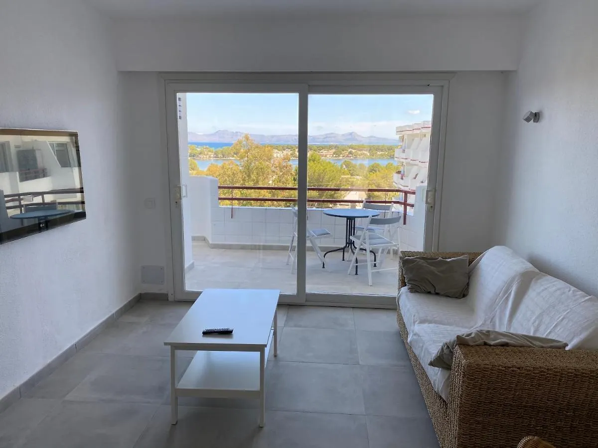 Bright Apartment With Views In The Siesta Building In Puerto Alcudia Spain
